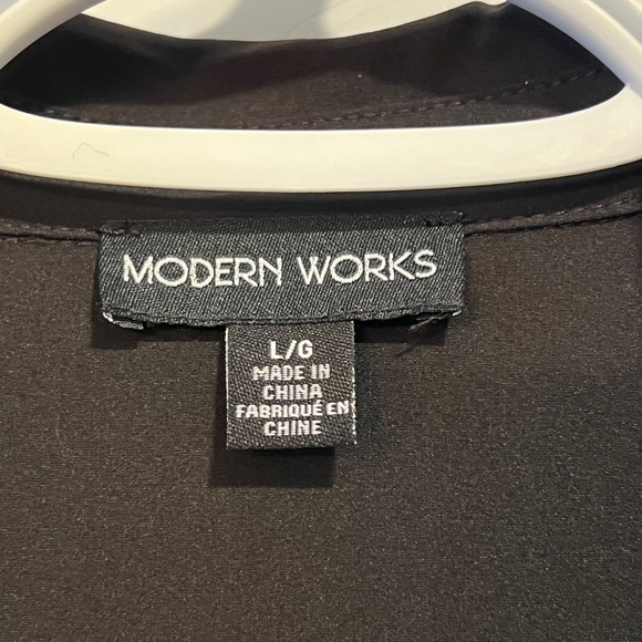 Black Button-Up Top - Picture 2 of 3